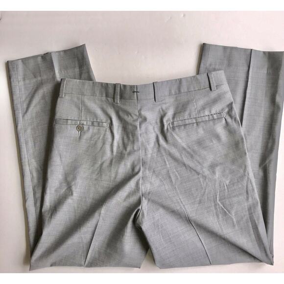 Antas Foundation Collection 35x30 Gray Flat Front Wool Blend Golf Pants - Picture 3 of 3